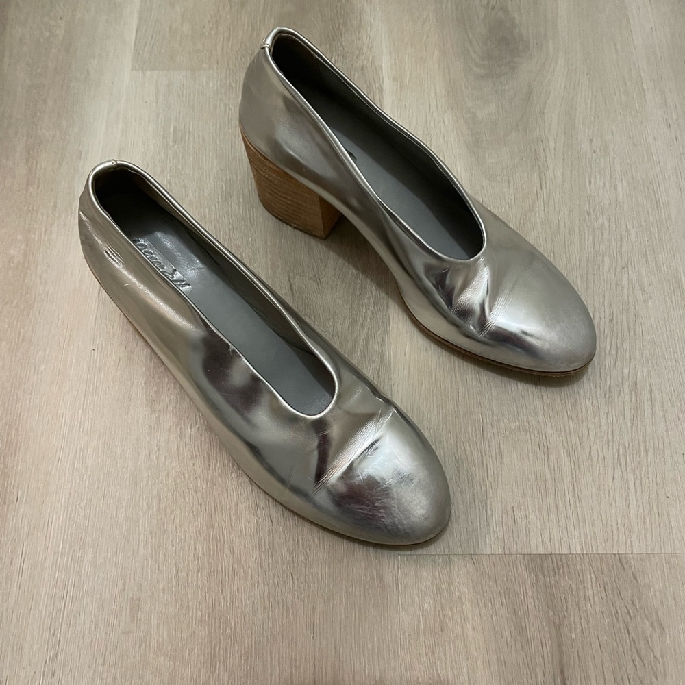 Marsell Sophisticated Silver block  Heels with Modern Design